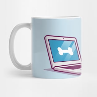 Cute Dog With Laptop Mug